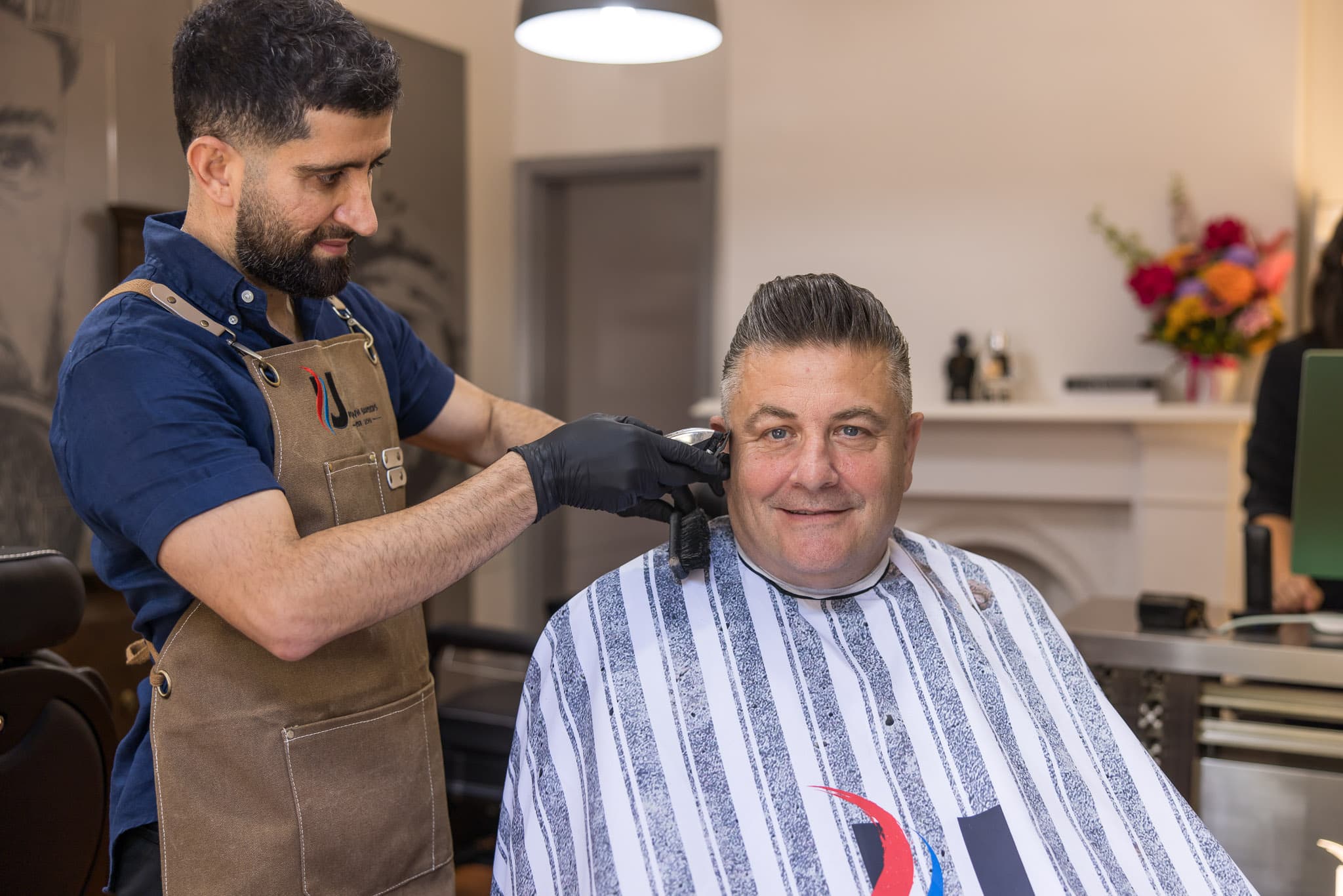 Precision haircut at UPTOWN Barbers