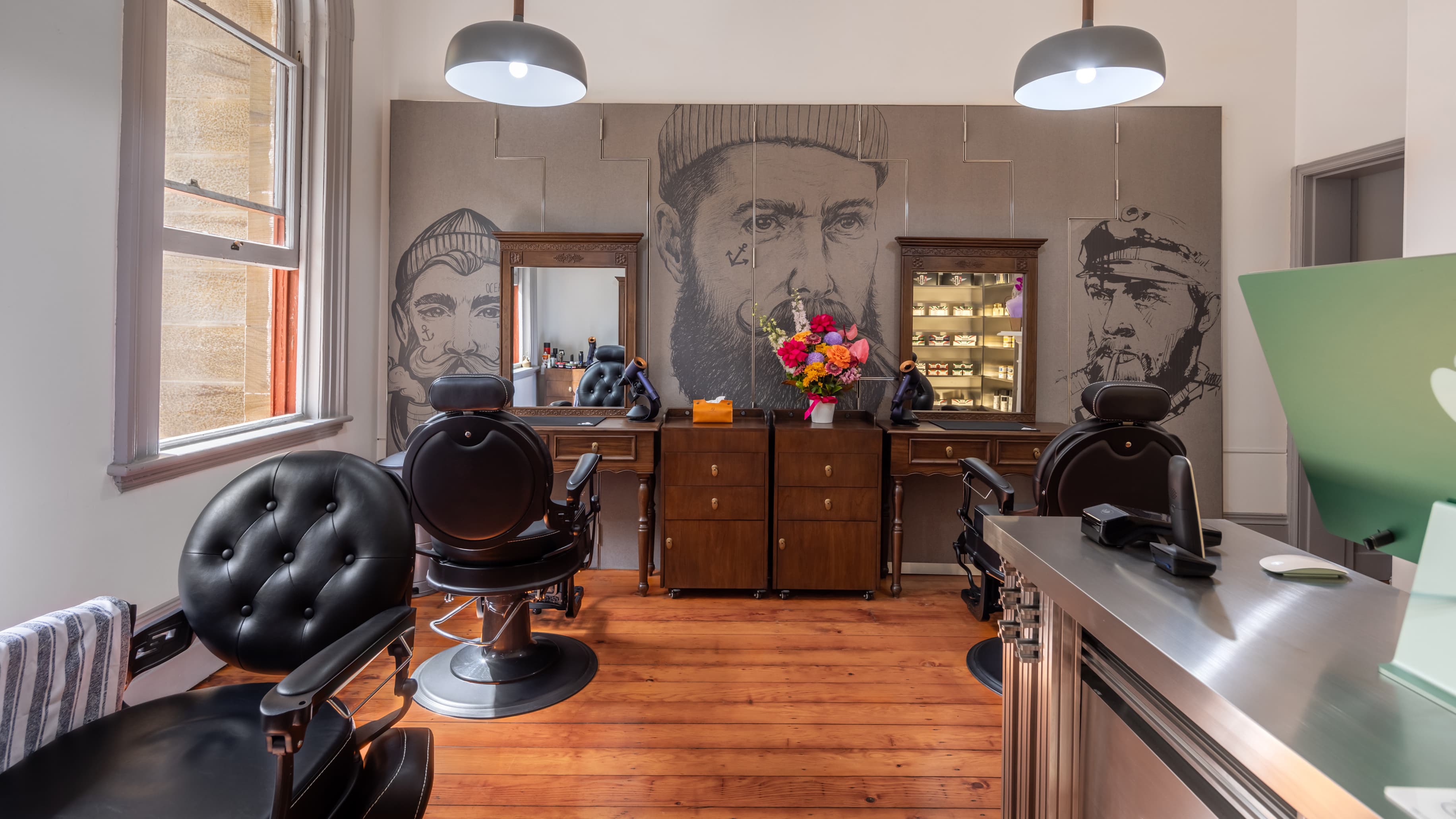 Barber station at The Rocks